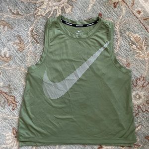 Nike Running Tank - Olive, Size M